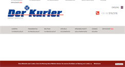 Desktop Screenshot of derkurier.hu