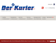 Tablet Screenshot of derkurier.hu